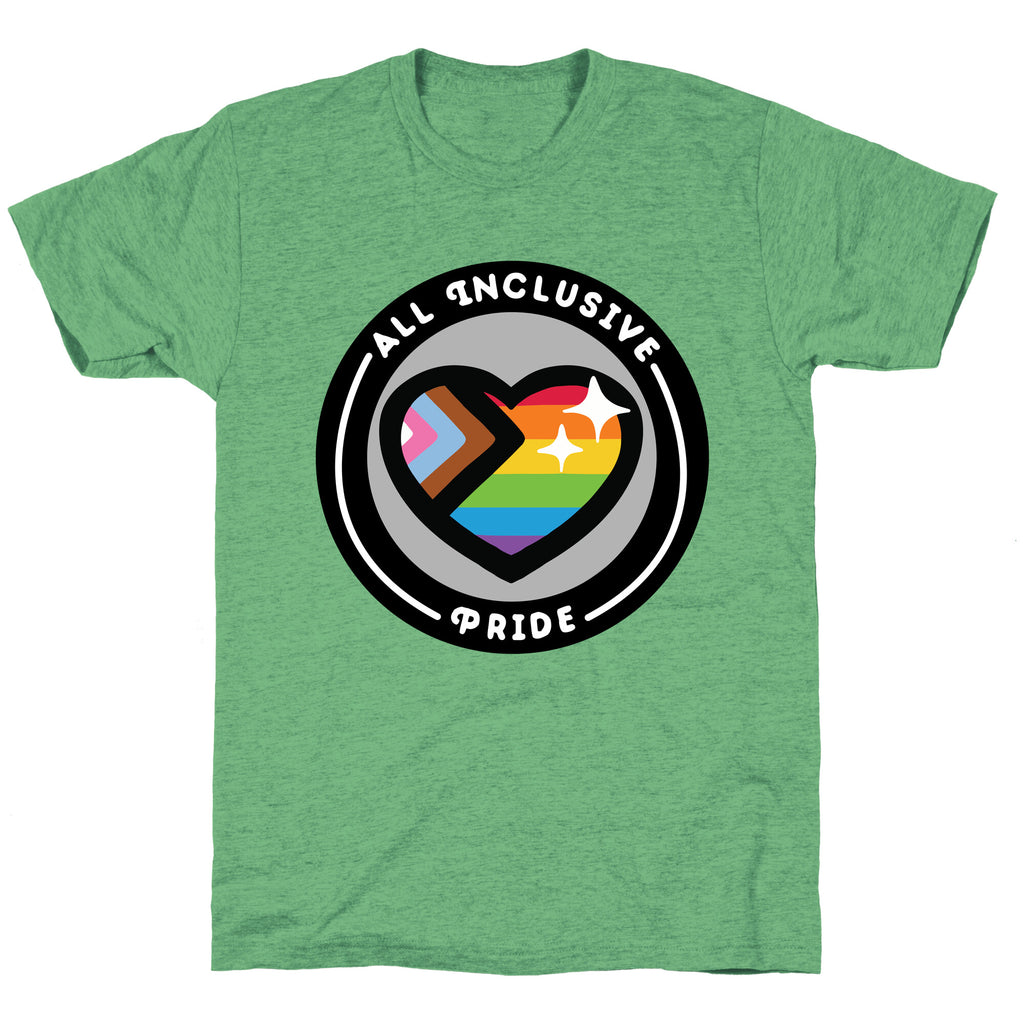 All Inclusive Pride Patch Unisex Triblend Tee