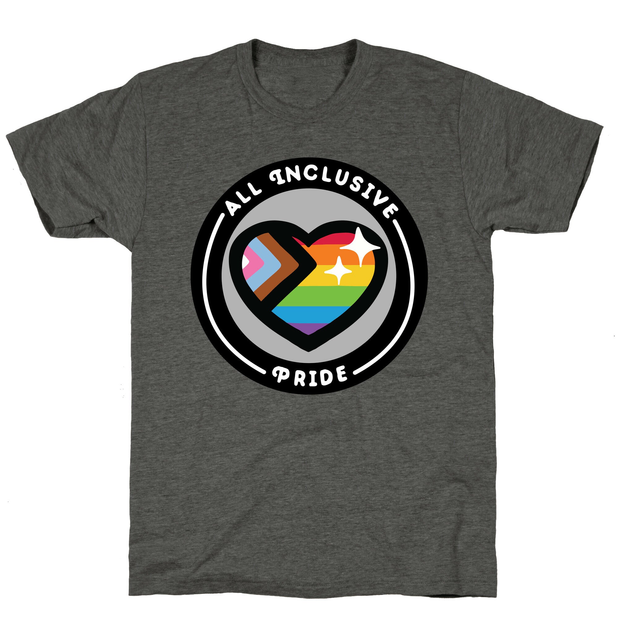 All Inclusive Pride Patch Unisex Triblend Tee