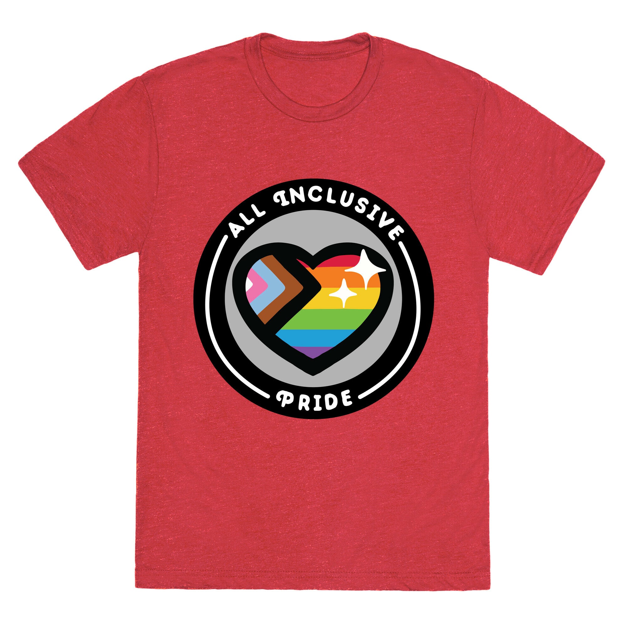 All Inclusive Pride Patch Unisex Triblend Tee