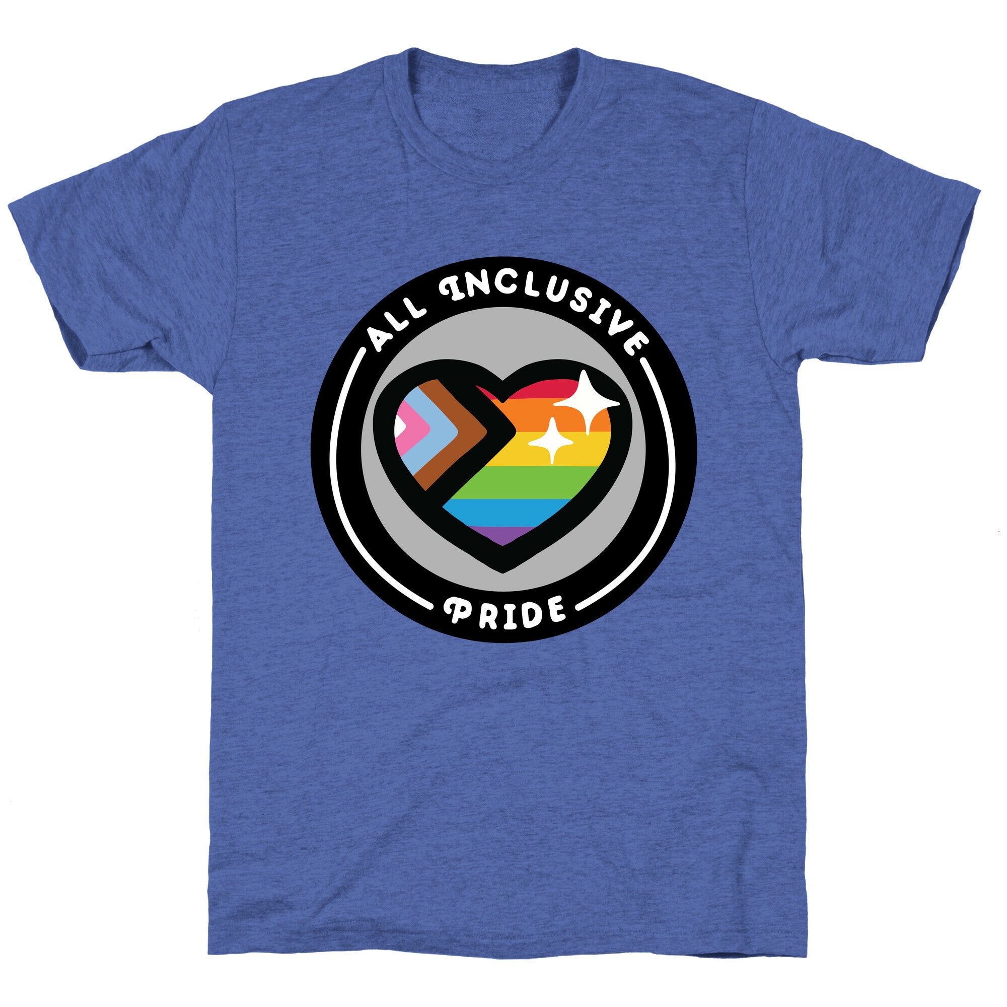 All Inclusive Pride Patch Unisex Triblend Tee