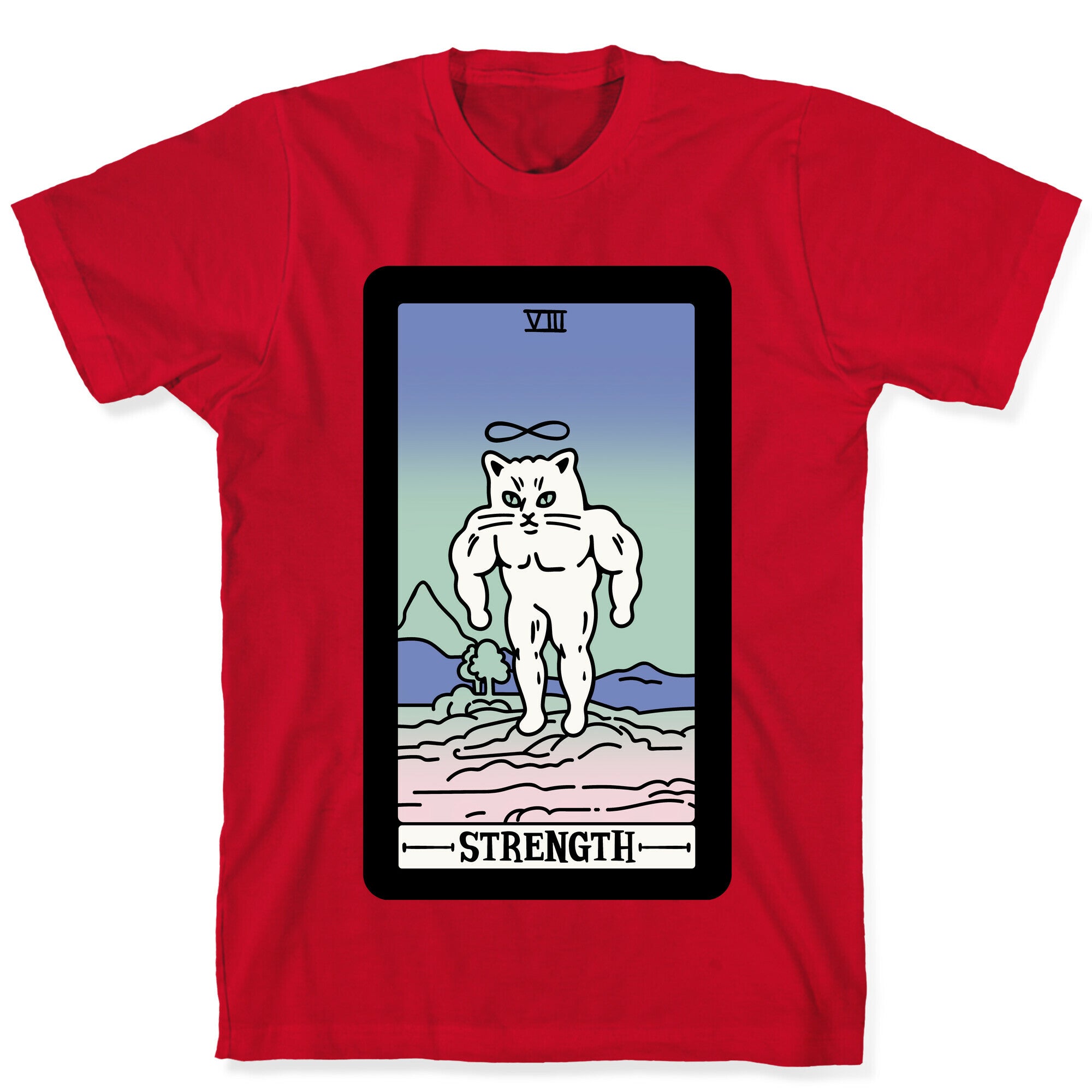 Strength Cat Meme Tarot Card T-Shirt
