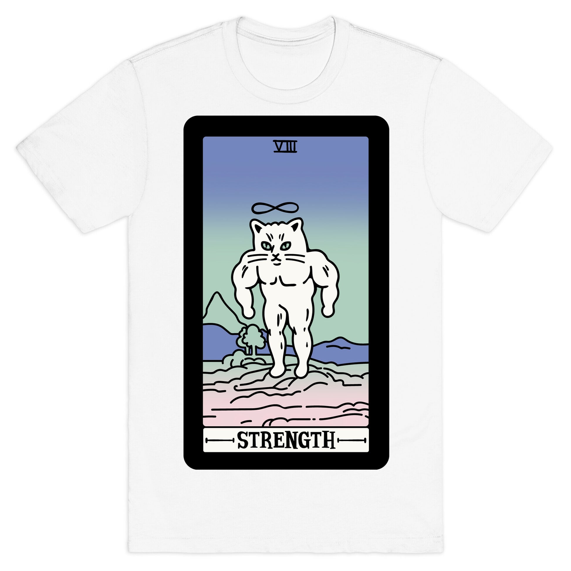 Strength Cat Meme Tarot Card T-Shirt
