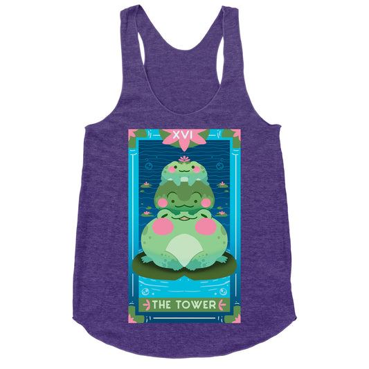 The Tower of Frogs Racerback Tank