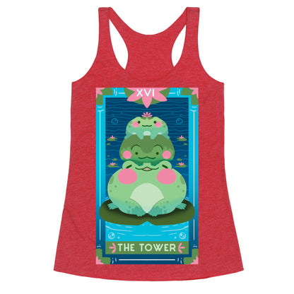 The Tower of Frogs Racerback Tank