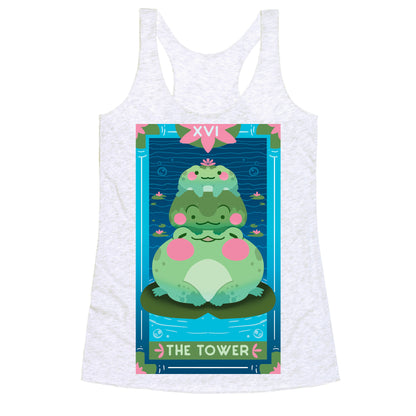 The Tower of Frogs Racerback Tank