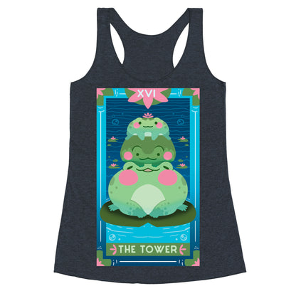 The Tower of Frogs Racerback Tank