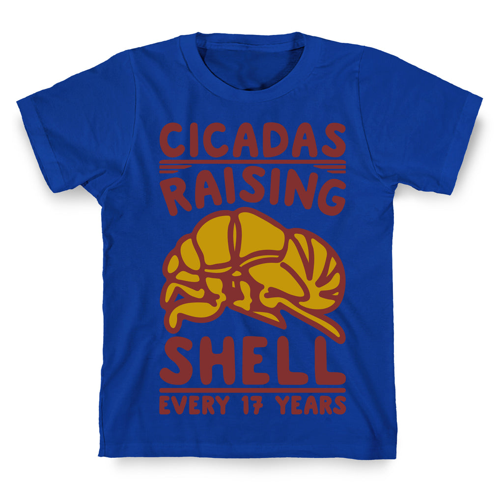Cicadas Raising Shell White Print T-Shirt