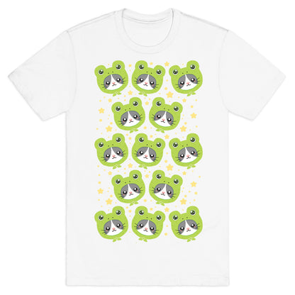 Frog Hat Cat T-Shirt