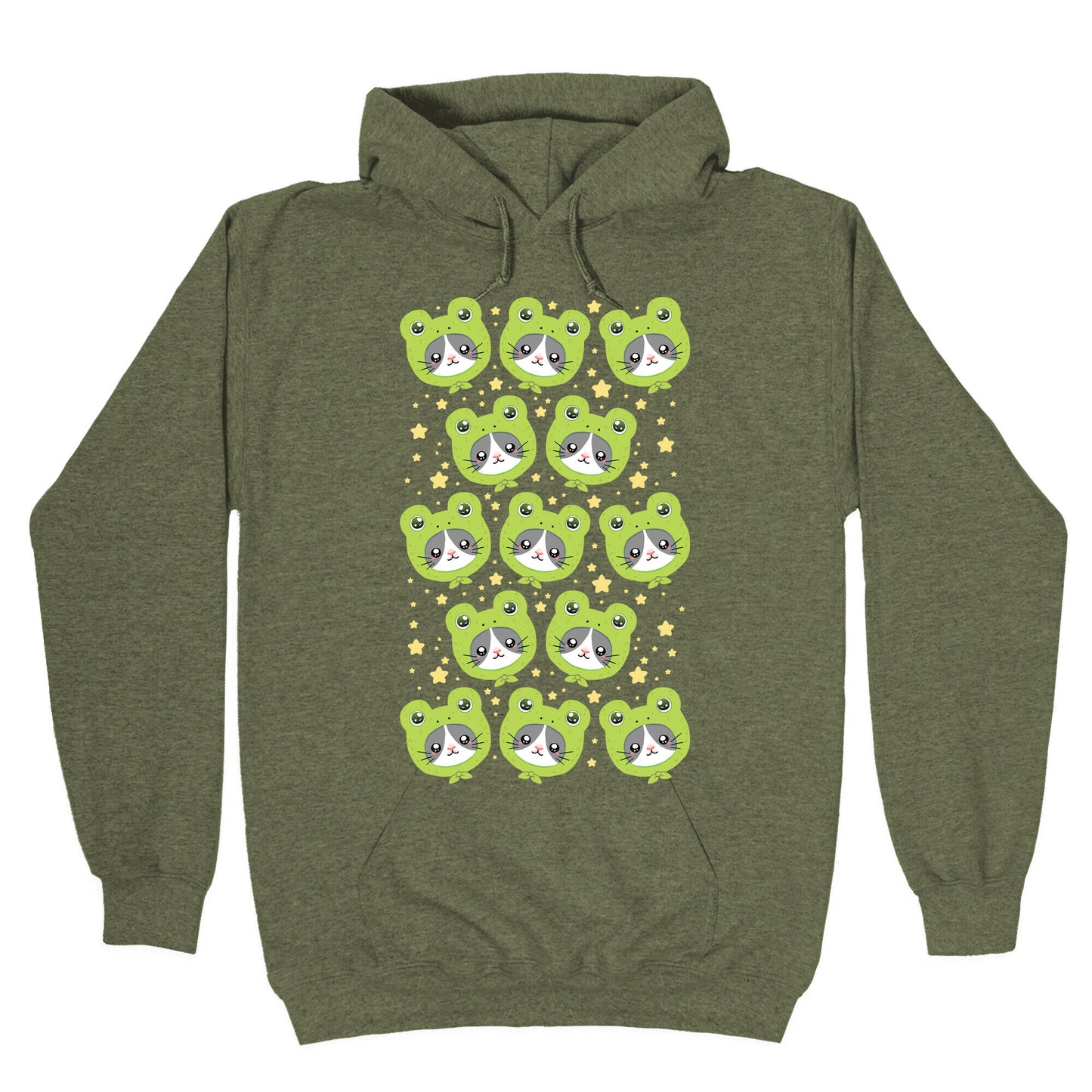 Frog Hat Cat Hoodie