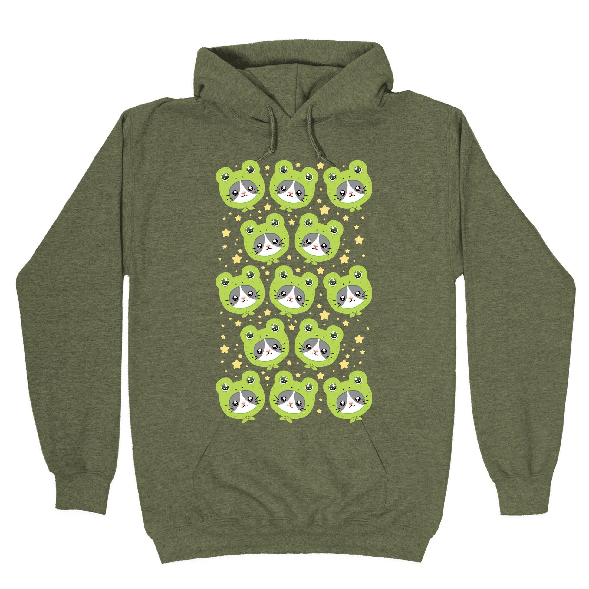 Frog Hat Cat Hoodie