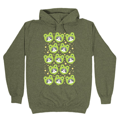 Frog Hat Cat Hoodie