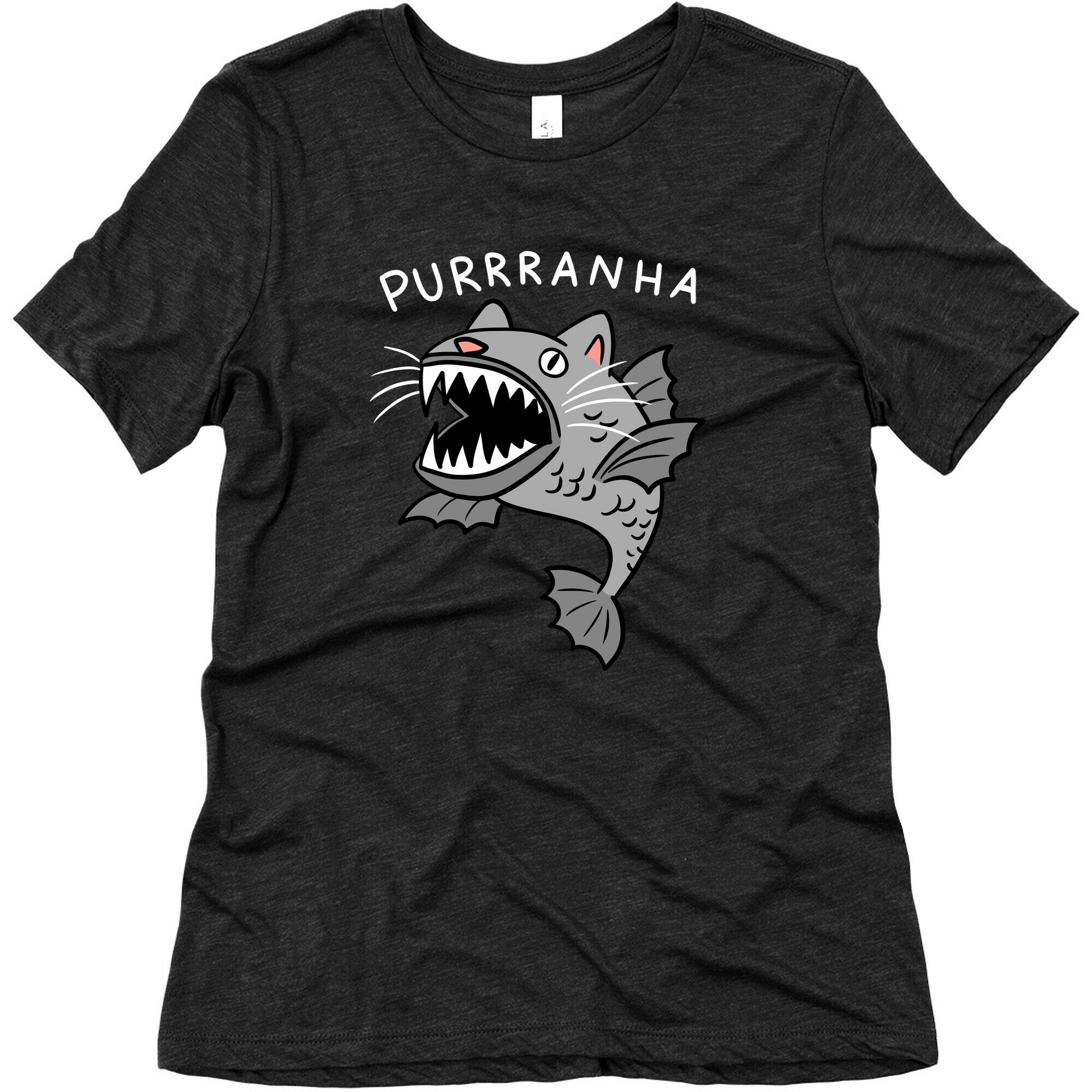 Purrranha Cat Piranha Women's Triblend Tee