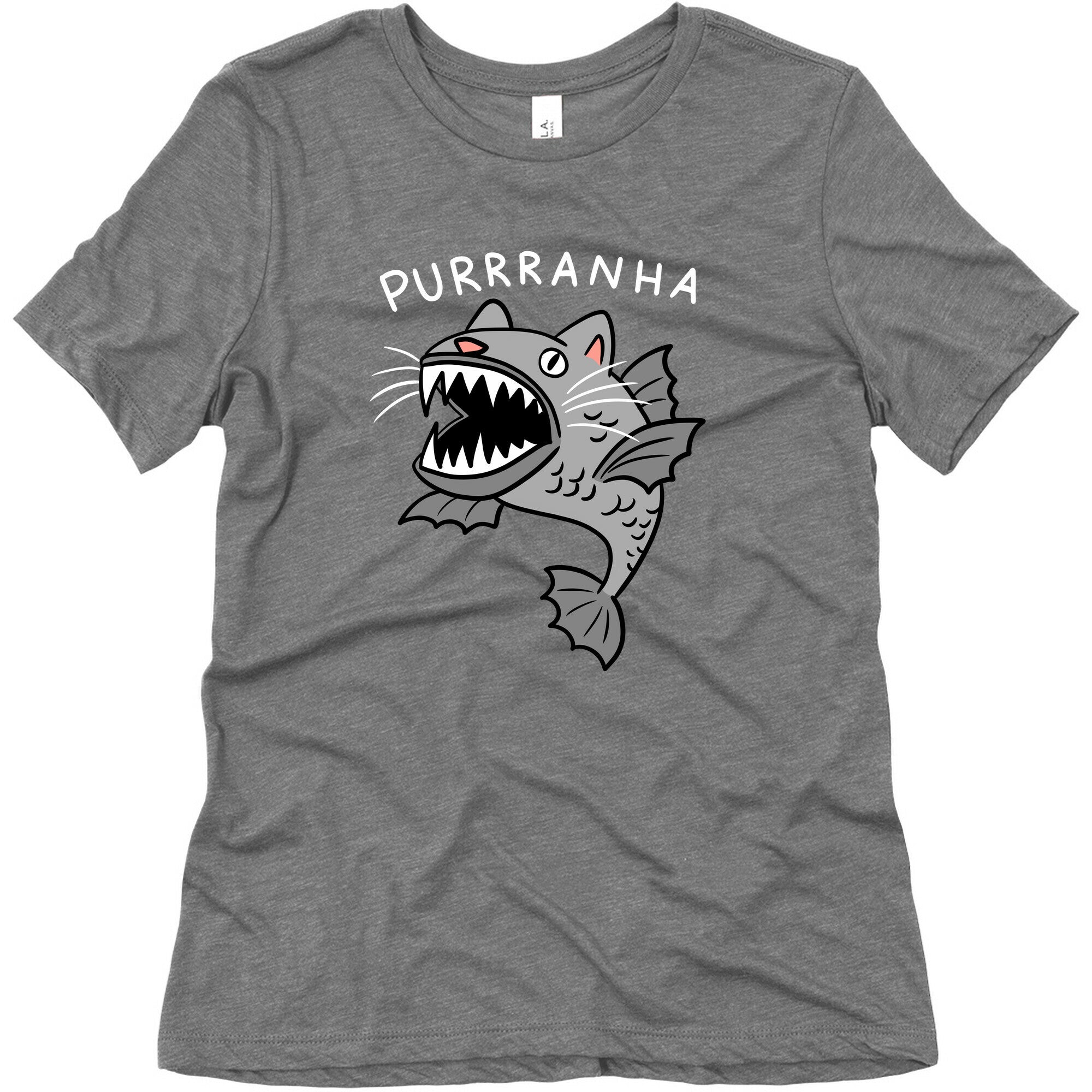 Purrranha Cat Piranha Women's Triblend Tee
