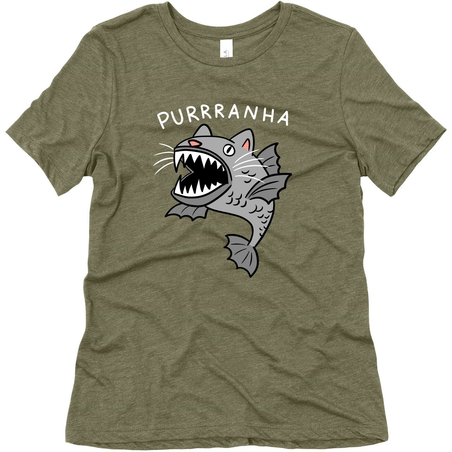 Purrranha Cat Piranha Women's Triblend Tee