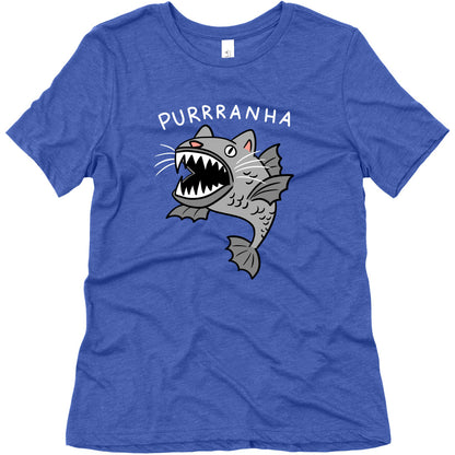 Purrranha Cat Piranha Women's Triblend Tee