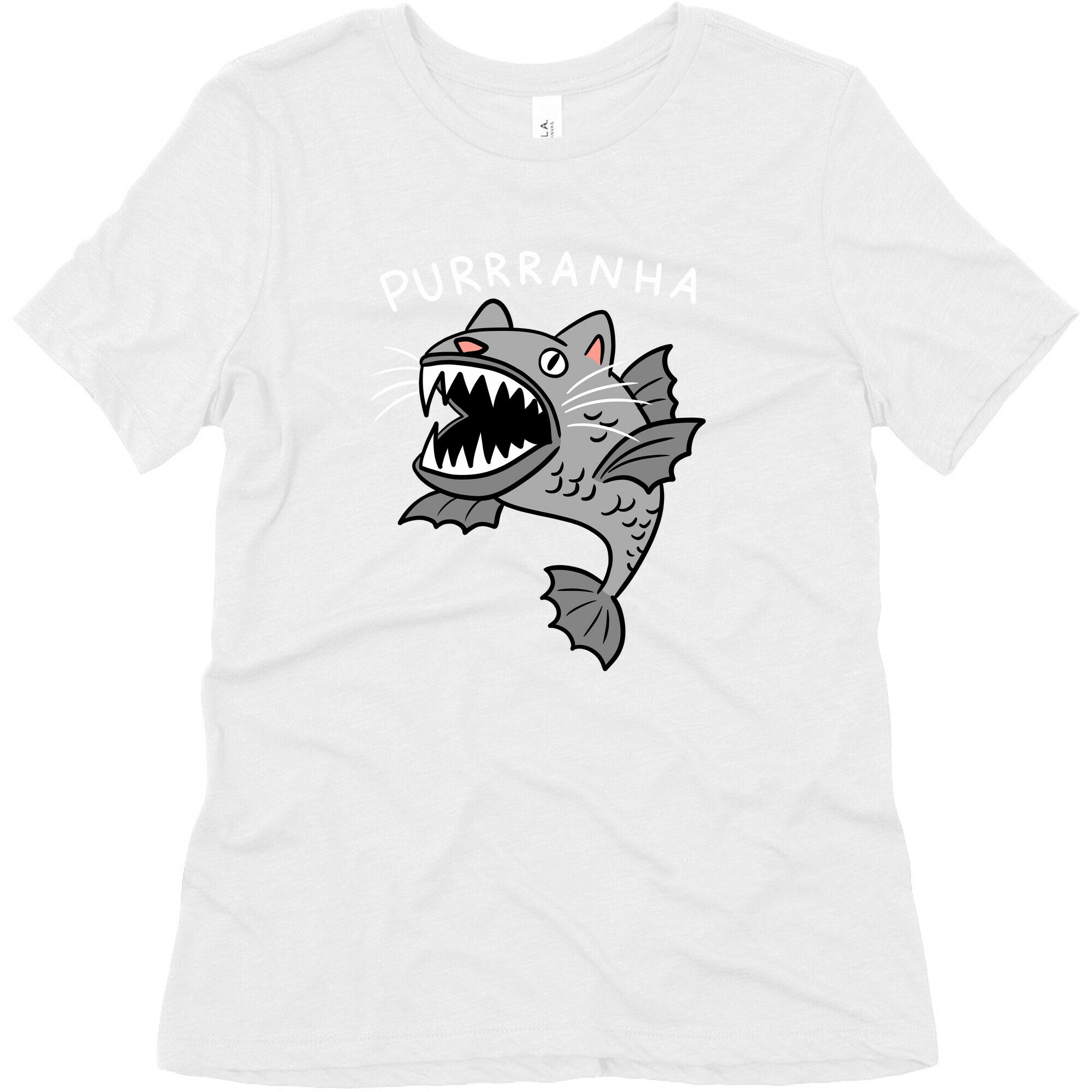 Purrranha Cat Piranha Women's Triblend Tee