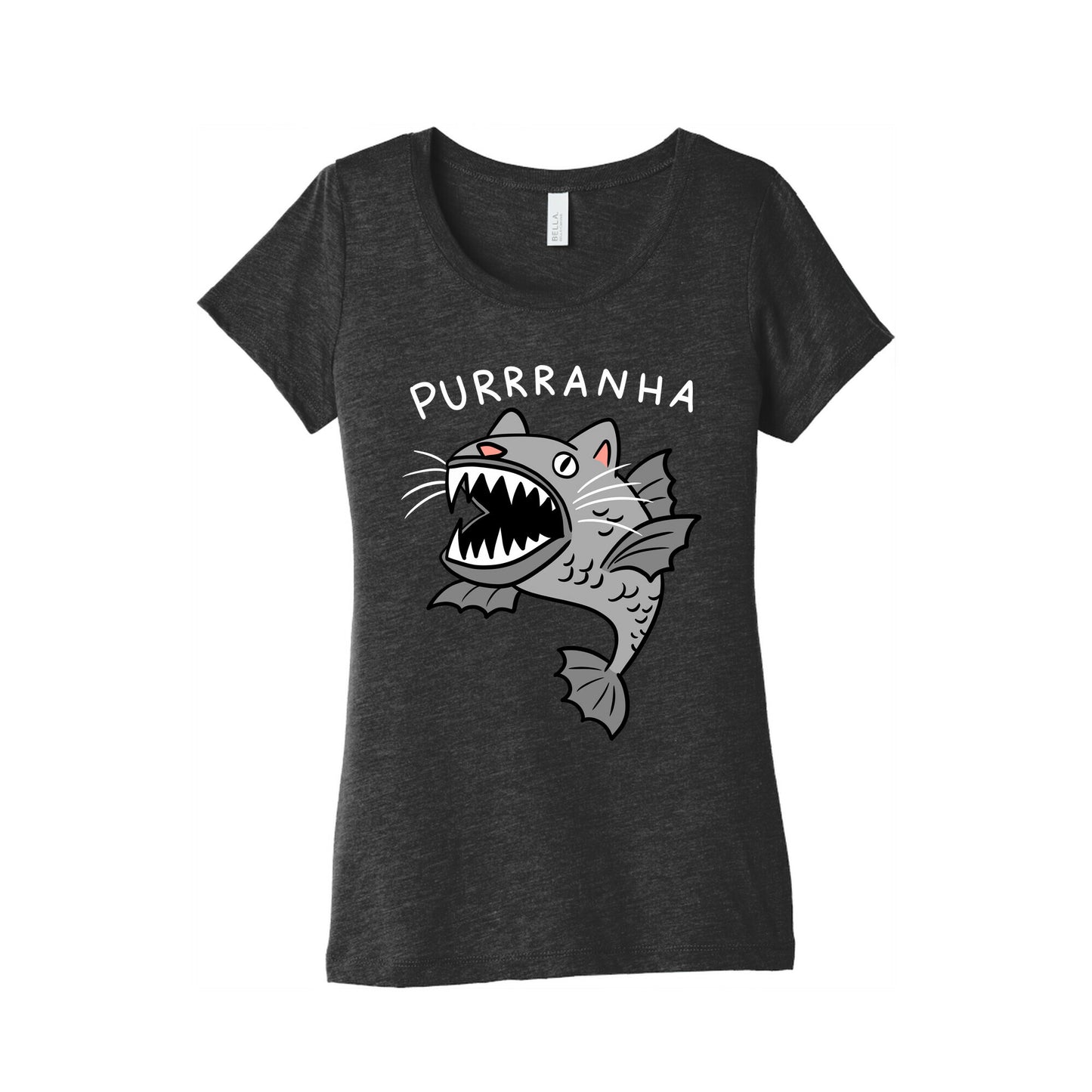 Purrranha Cat Piranha Women's Triblend Tee