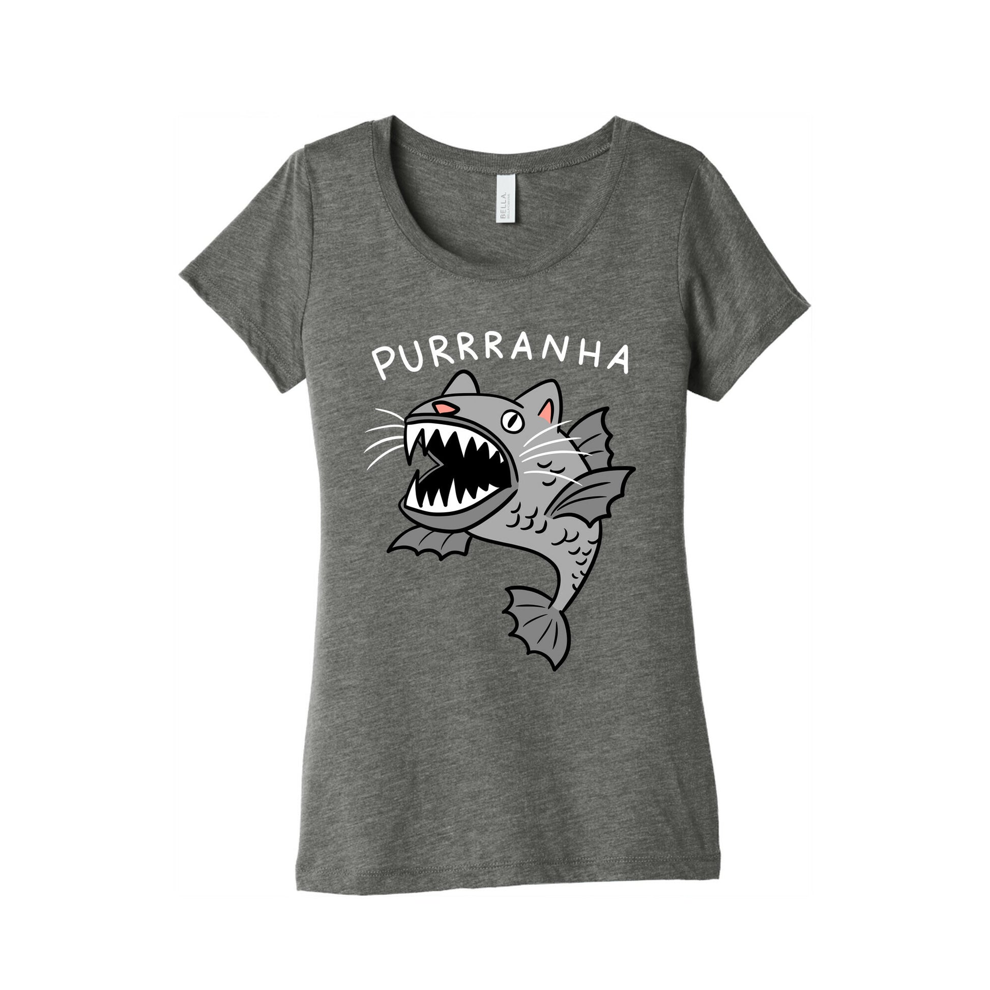 Purrranha Cat Piranha Women's Triblend Tee