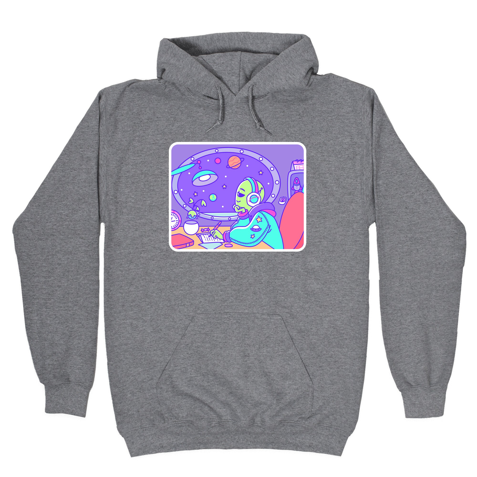 Chillhop Alien Hoodie