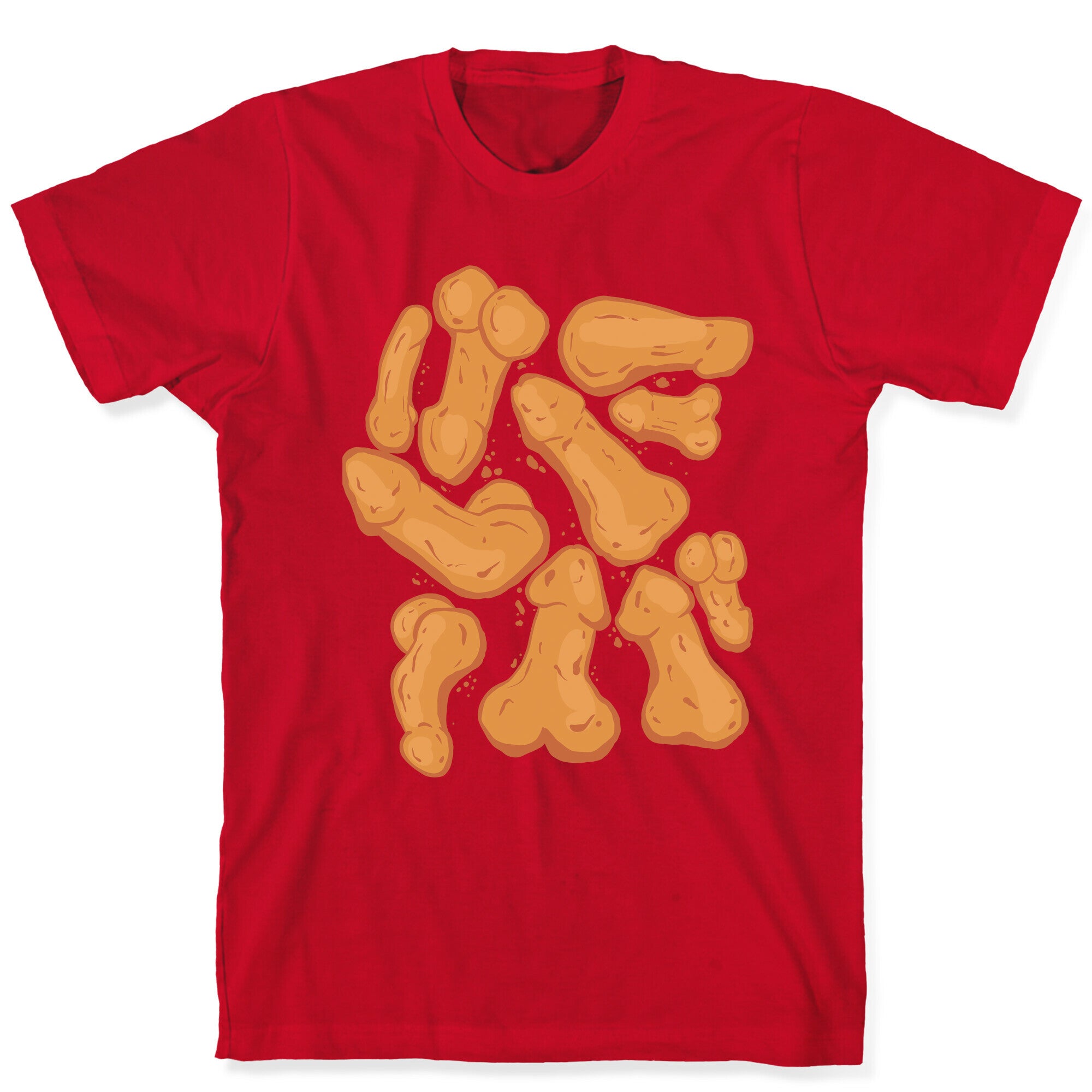 Penis Nuggets Pattern T-Shirt