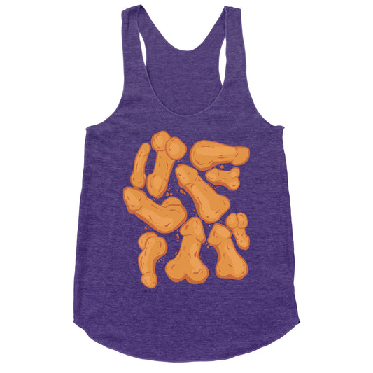 Penis Nuggets Pattern Racerback Tank
