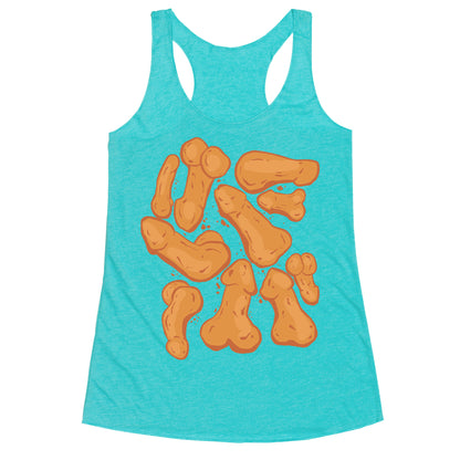 Penis Nuggets Pattern Racerback Tank