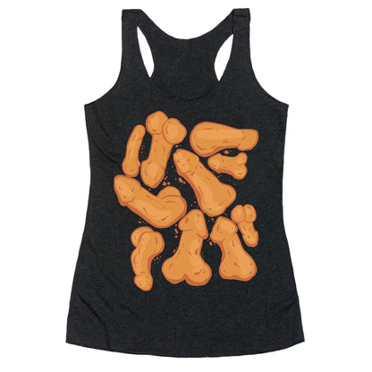 Penis Nuggets Pattern Racerback Tank