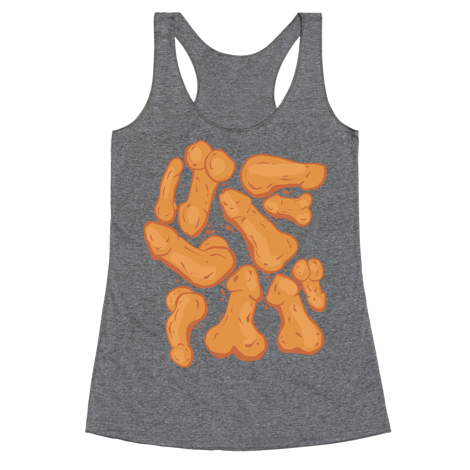 Penis Nuggets Pattern Racerback Tank