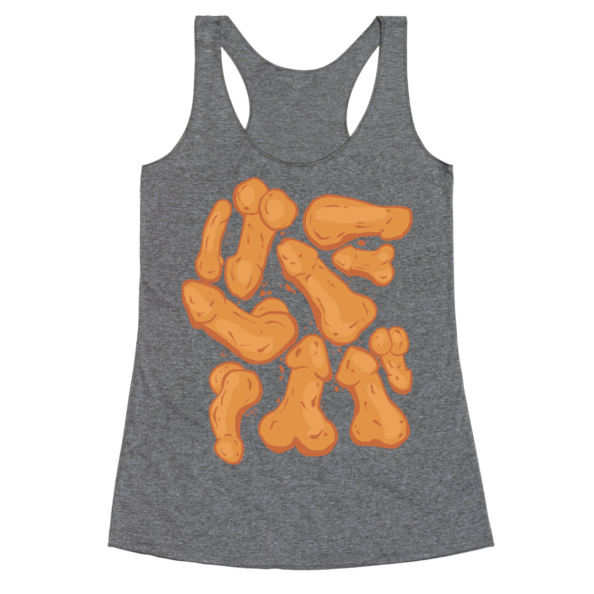 Penis Nuggets Pattern Racerback Tank