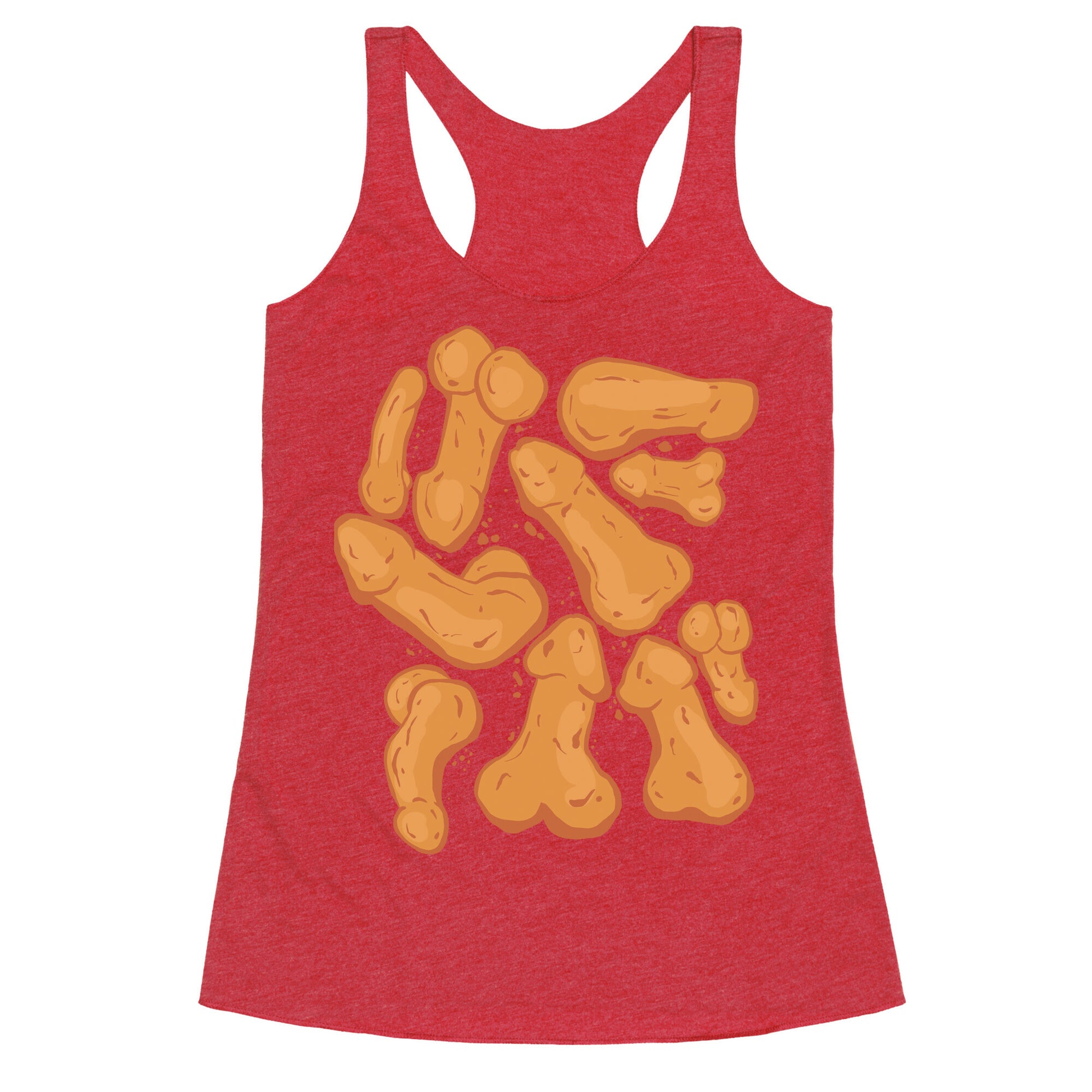 Penis Nuggets Pattern Racerback Tank