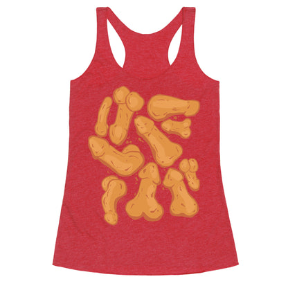 Penis Nuggets Pattern Racerback Tank