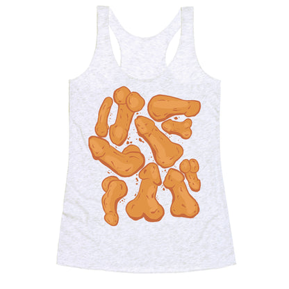 Penis Nuggets Pattern Racerback Tank