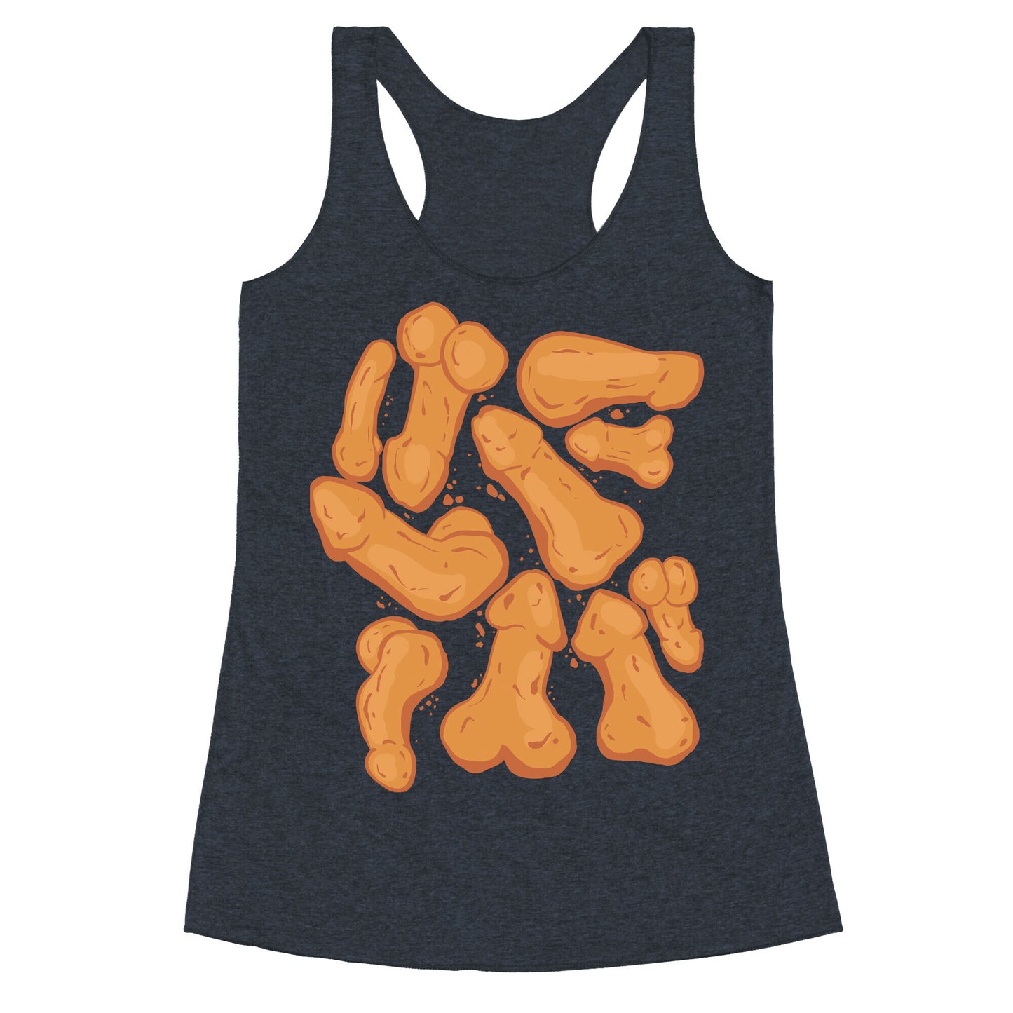 Penis Nuggets Pattern Racerback Tank