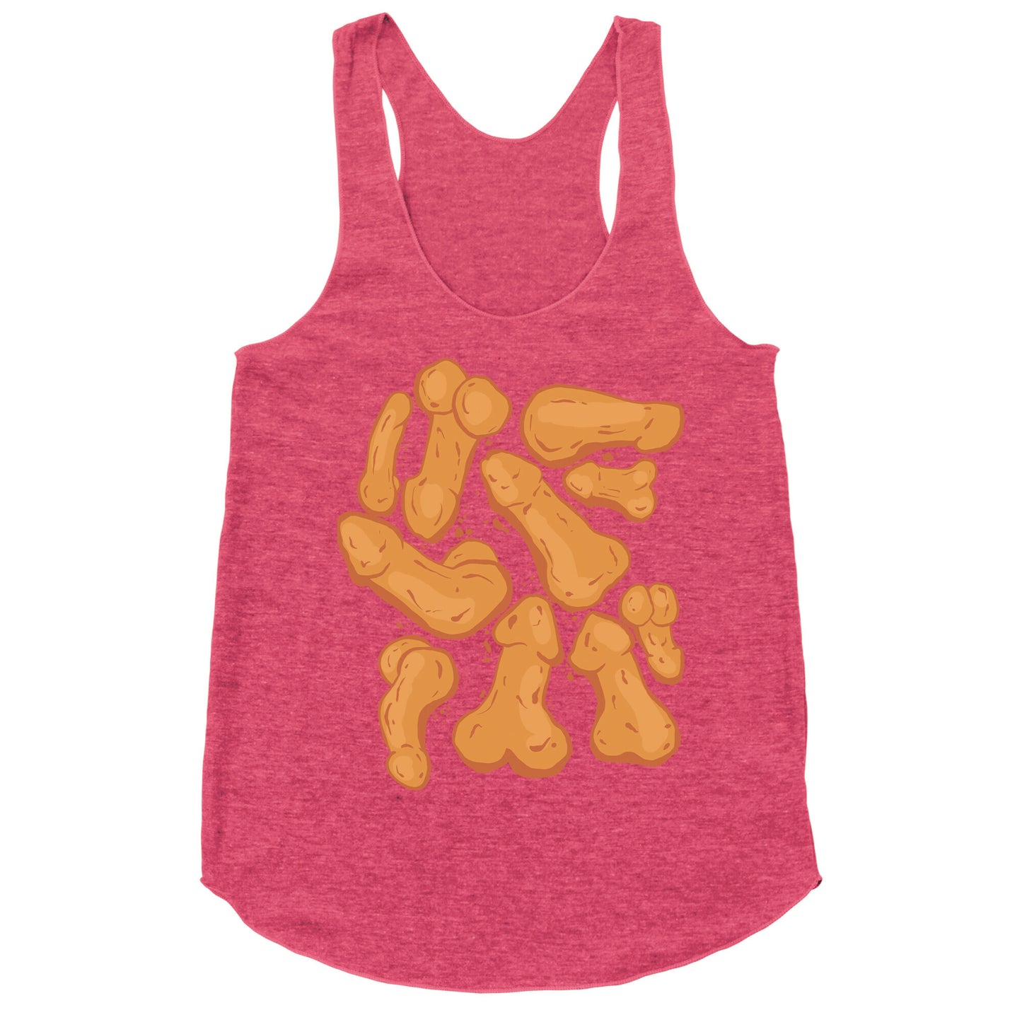 Penis Nuggets Pattern Racerback Tank