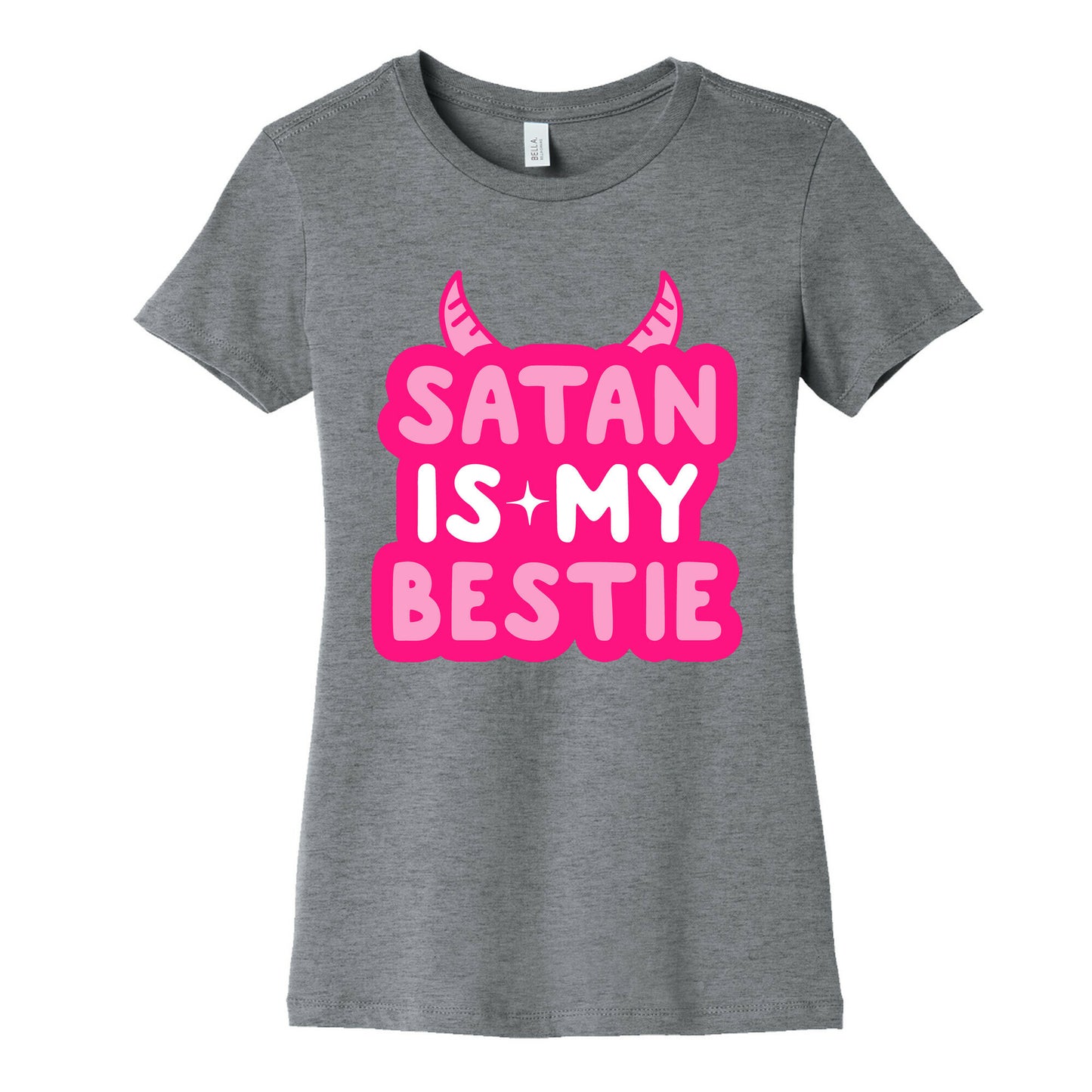 Satan Is My Bestie Women's Cotton Tee