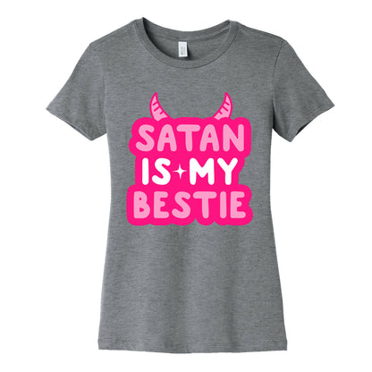 Satan Is My Bestie Women's Cotton Tee