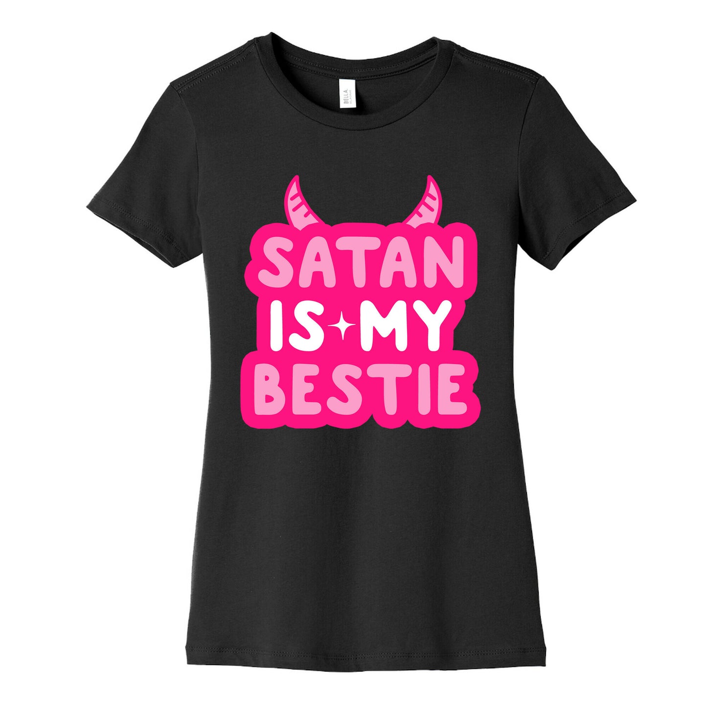 Satan Is My Bestie Women's Cotton Tee