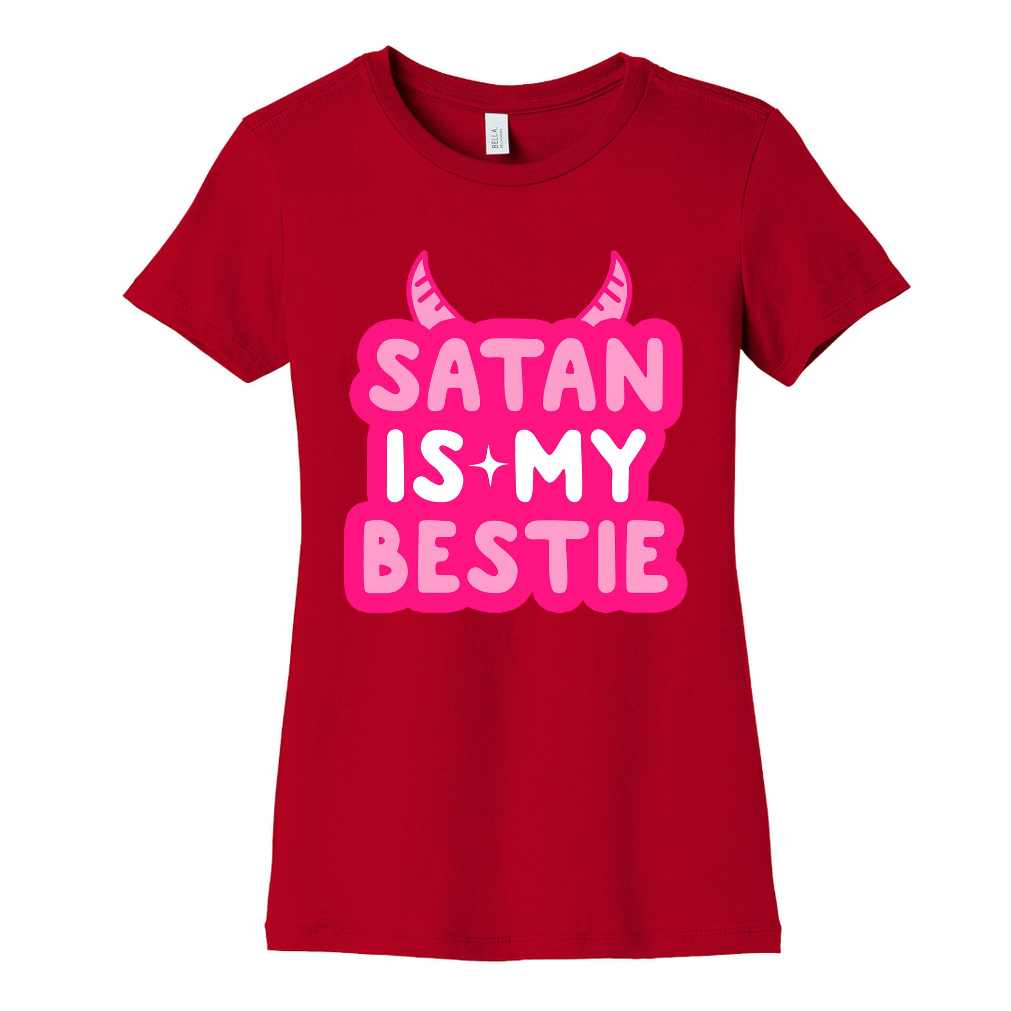 Satan Is My Bestie Women's Cotton Tee