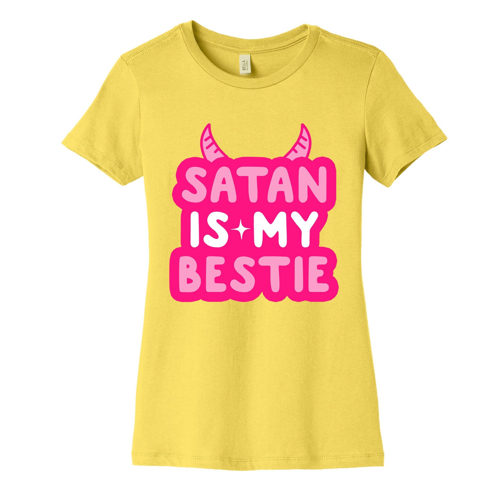 Satan Is My Bestie Women's Cotton Tee