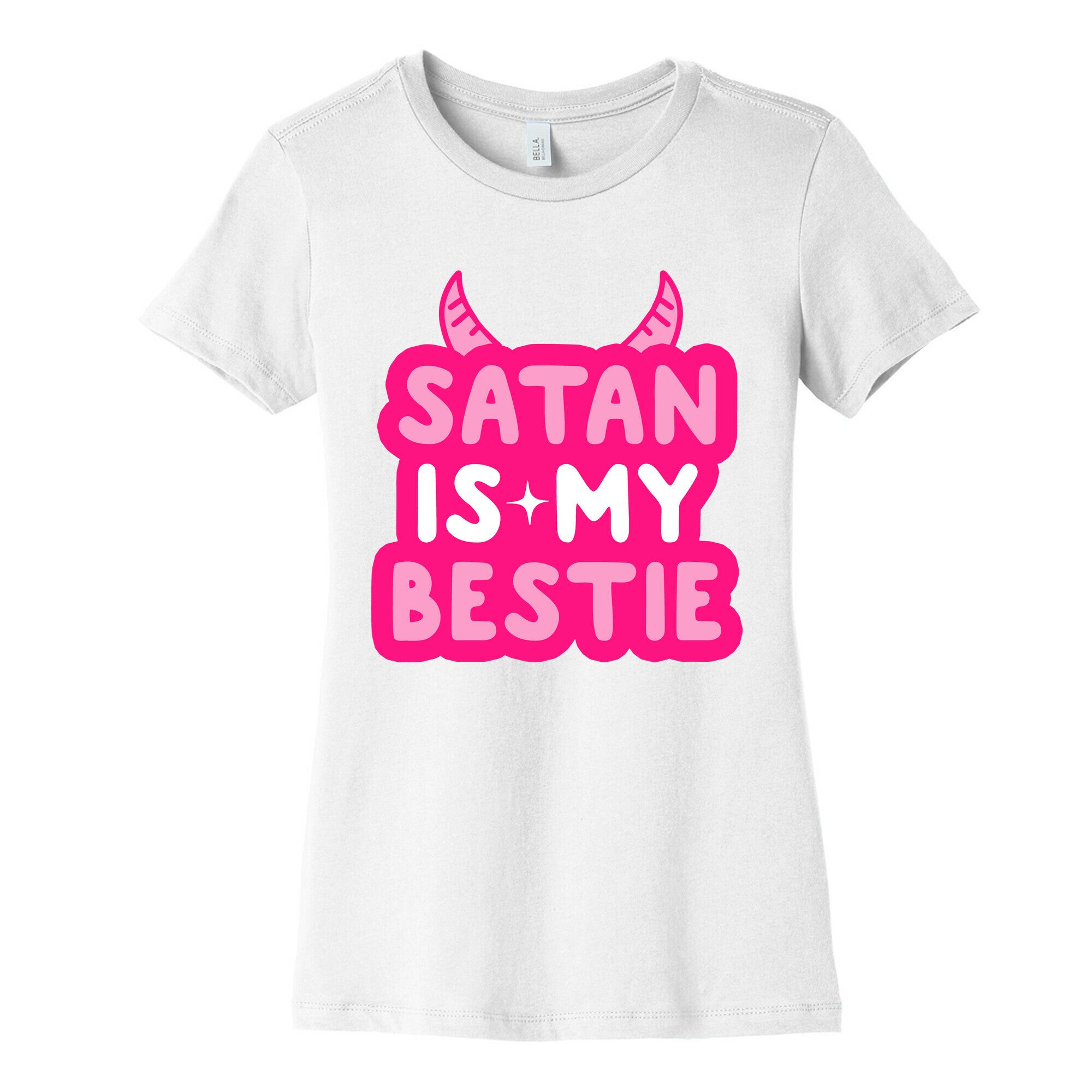 Satan Is My Bestie Women's Cotton Tee