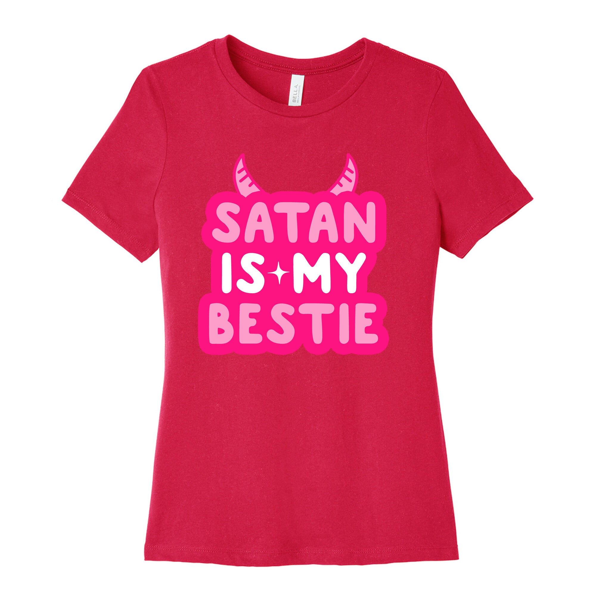 Satan Is My Bestie Women's Cotton Tee