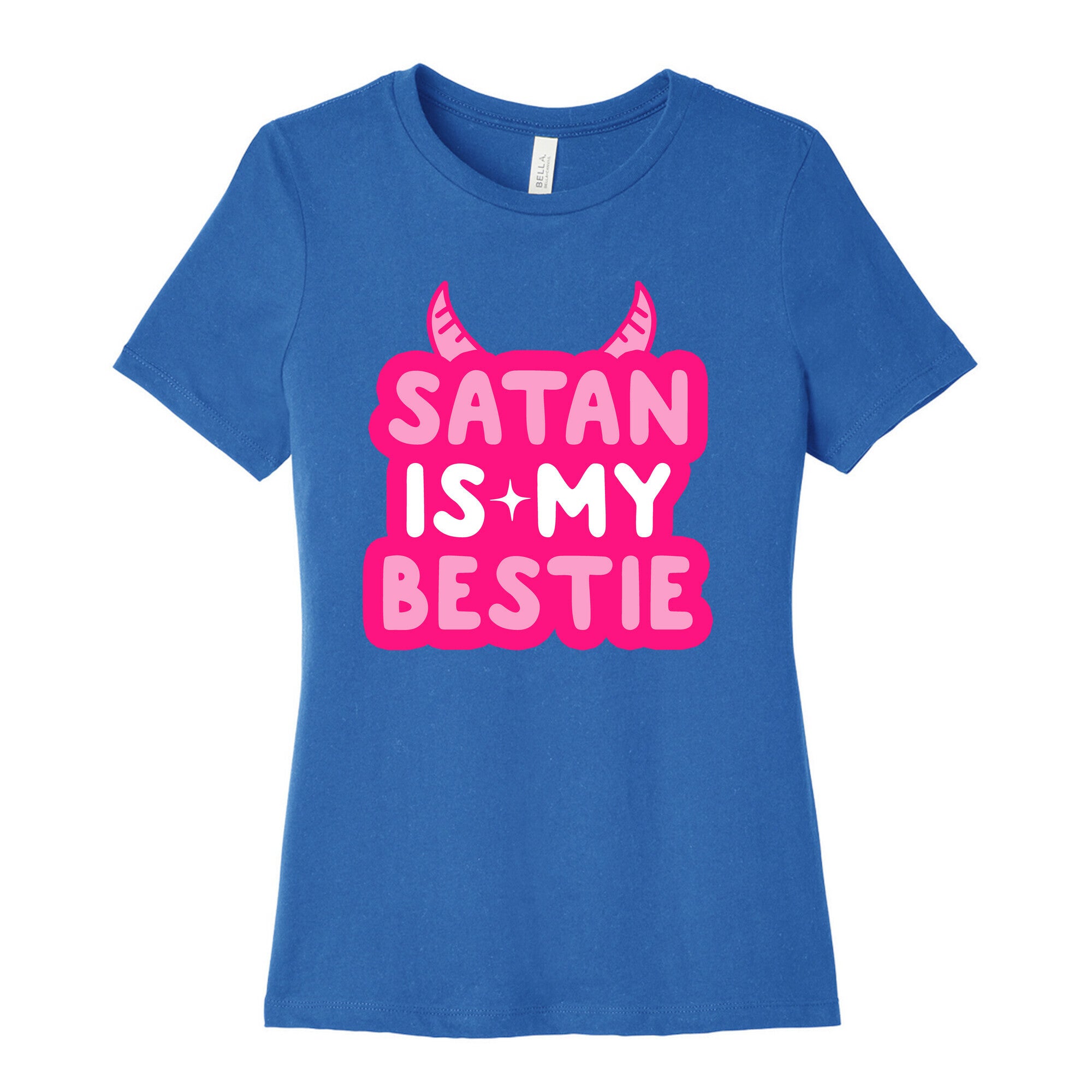 Satan Is My Bestie Women's Cotton Tee