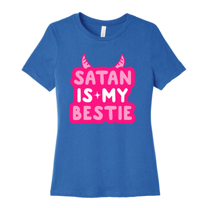 Satan Is My Bestie Women's Cotton Tee