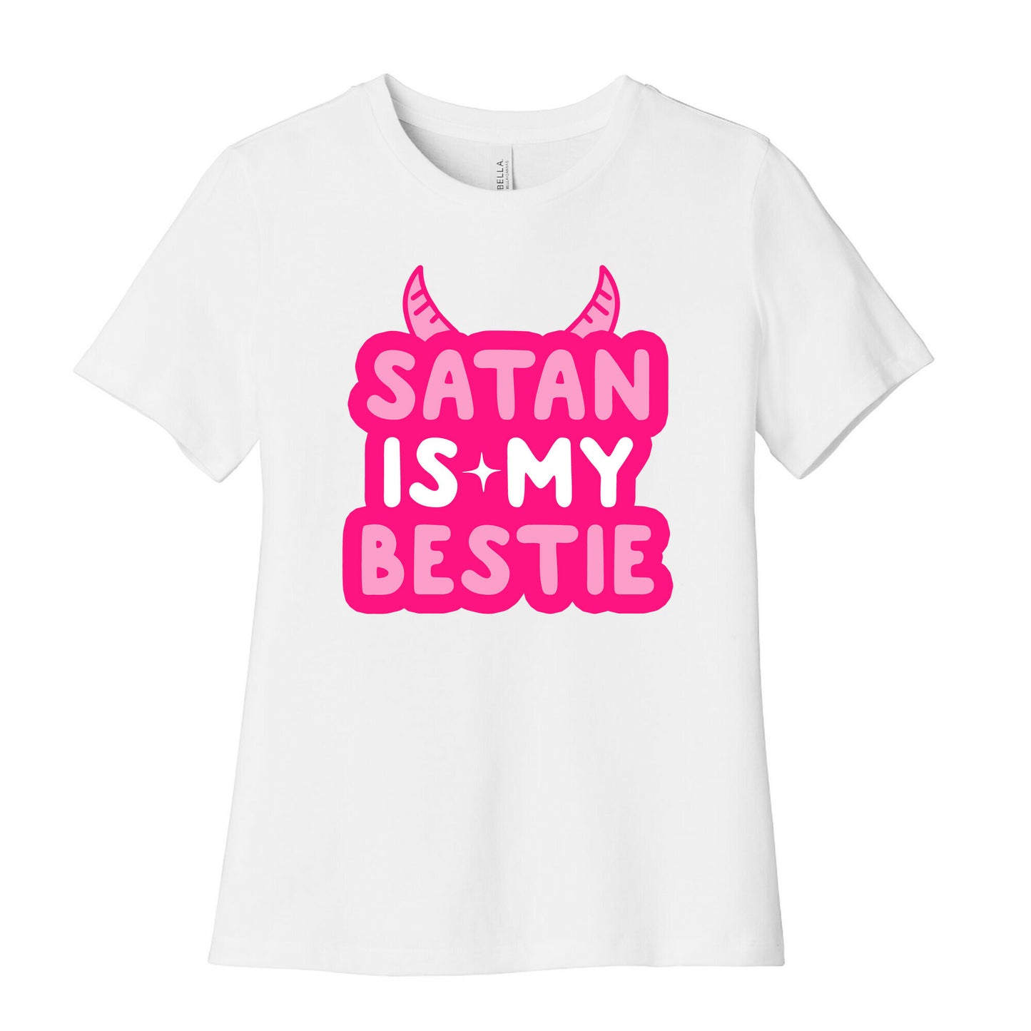 Satan Is My Bestie Women's Cotton Tee