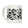 Goth Makeup Pattern Coffee Mug