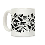 Goth Makeup Pattern Coffee Mug