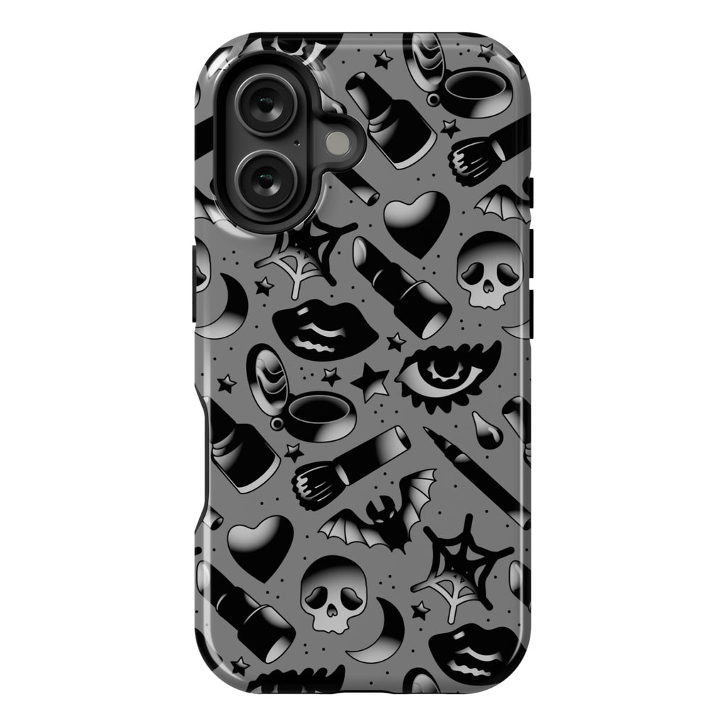 Goth Makeup Pattern Phone Case