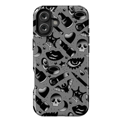 Goth Makeup Pattern Phone Case