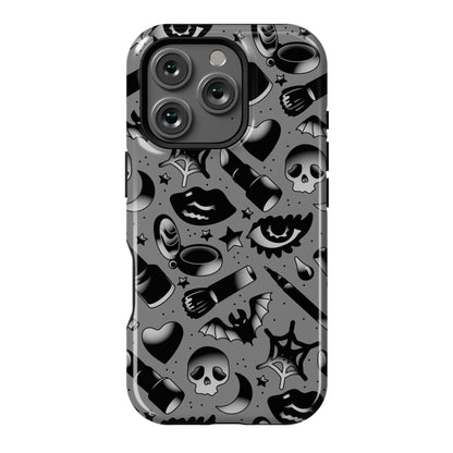 Goth Makeup Pattern Phone Case