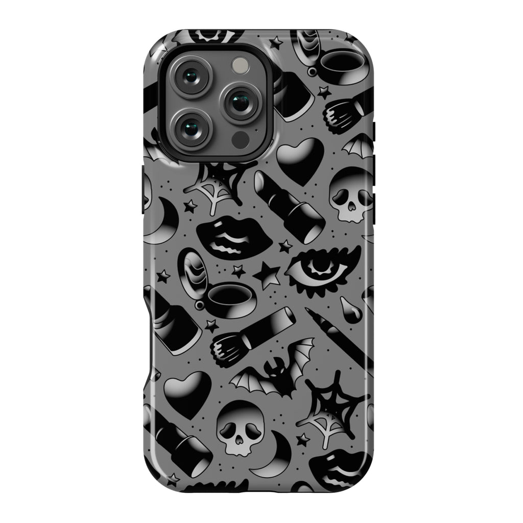 Goth Makeup Pattern Phone Case